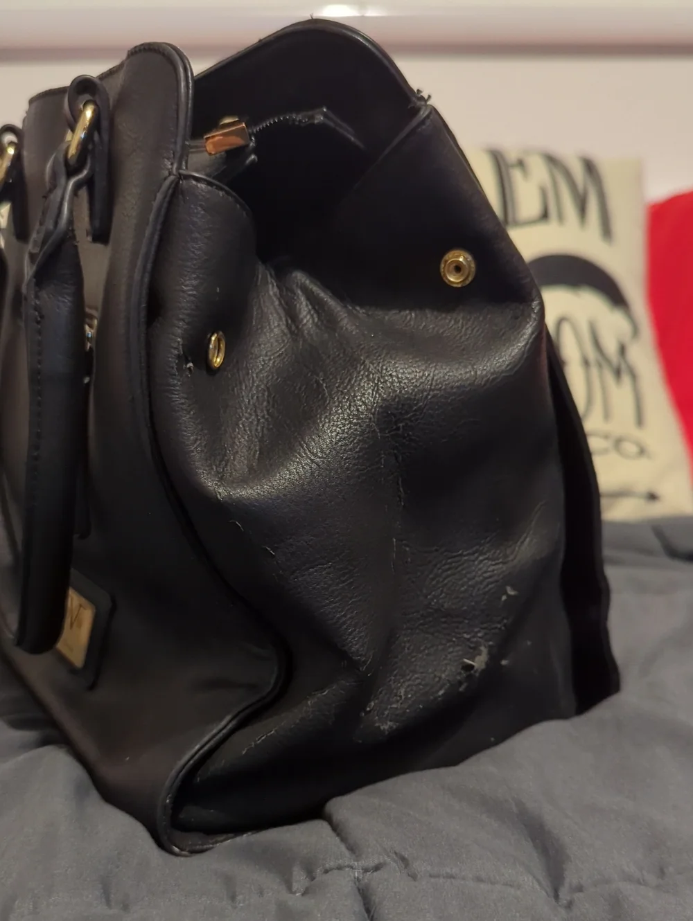 Versace 19V69 Black‎ Leather Hand Bag - Made In Italy!